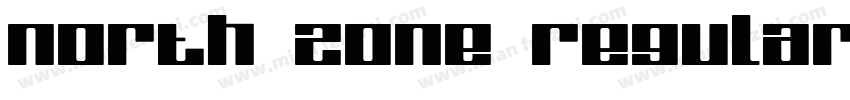 North Zone Regular字体转换